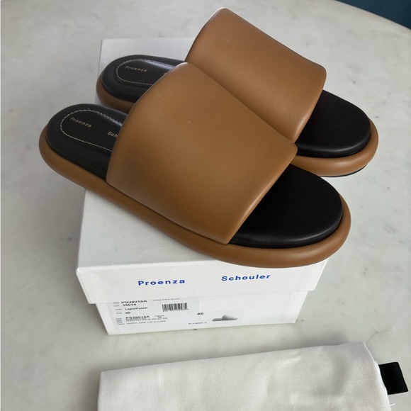 NWT proenza schouler pipe group slide sandal